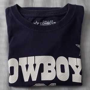 NFL Blue and White Cowboys Short Sleeve Tee